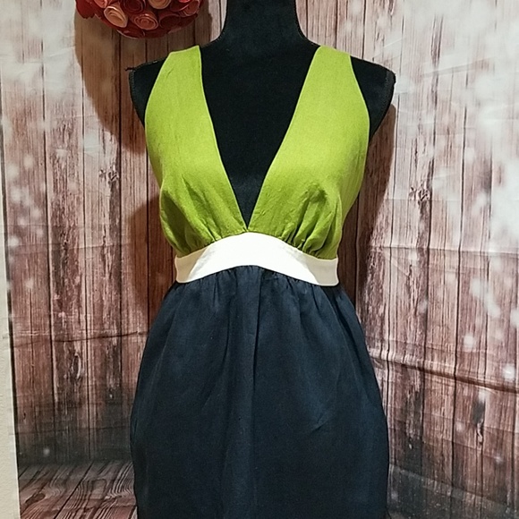 Leona Dresses & Skirts - Leona color block halter dress